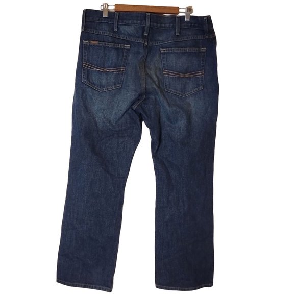 Ariat Legacy M4 Relaxed Boot Cut Jeans Size 36X30 Blue Denim - Picture 2 of 8